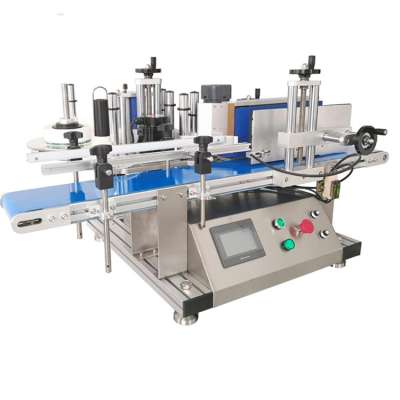 Npack Manufacturing Desktop Automatic PET Glass Round Bottle Jar Lableling Machine Label Applicator